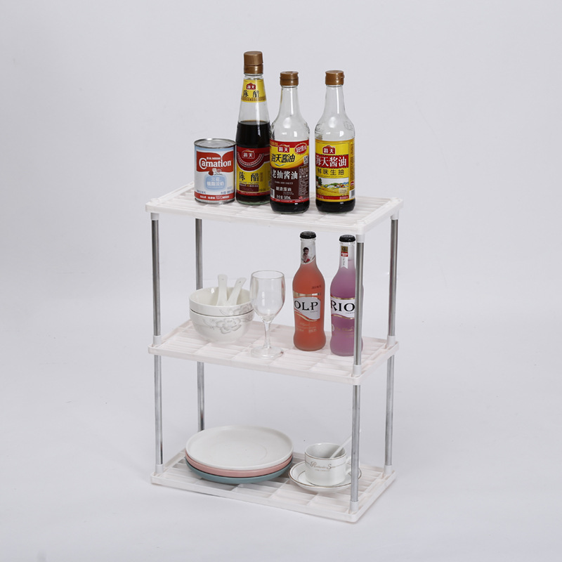 Contracted Plastic Shelf Multi-Functional Combination Storage Place