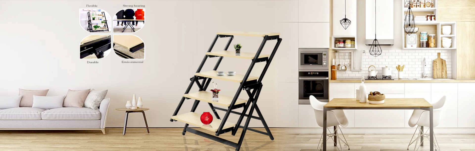  Multi-functional folding table