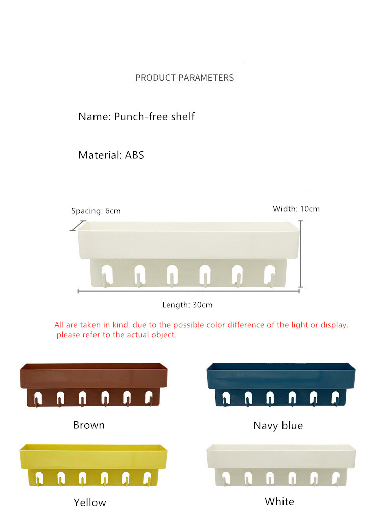 Wholesale Household Multifunction Punch-free Seamless Storage Holders Kitchen Storage Rack With Hook Rack Bathroom Storage Rack(图4) Wholesale Household Multifunction Punch-free Seamless Storage Holders Kitchen Storage Rack With Hook Rack Bathroom Storage Rack(图4)