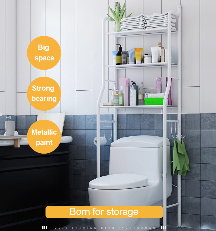 Bathroom Storage Shelf Bath Toilet closestool shelve(图1)